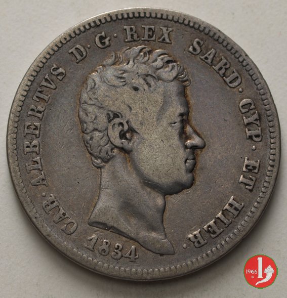 2 lire 1834 (Torino)