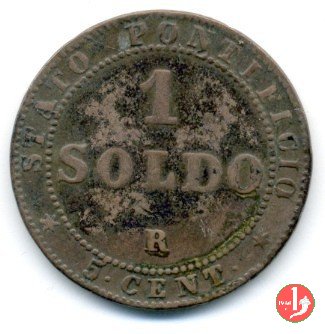 1 soldo o 5 centesimi 1867 (Roma)