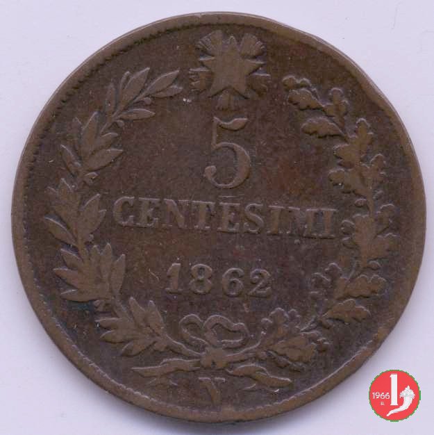 5 centesimi 1862 (Napoli)