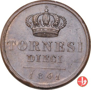 10 Tornesi 1841 (Napoli)