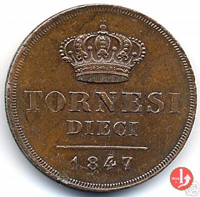 10 Tornesi 1847 (Napoli)