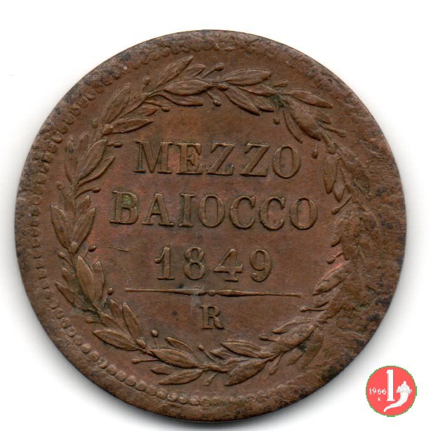 1/2 baiocco 1849 (Roma)