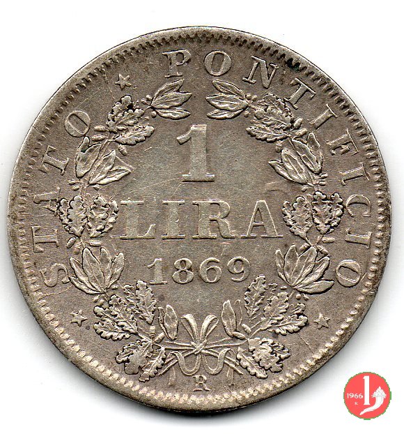 1 lira 1869 (Roma)