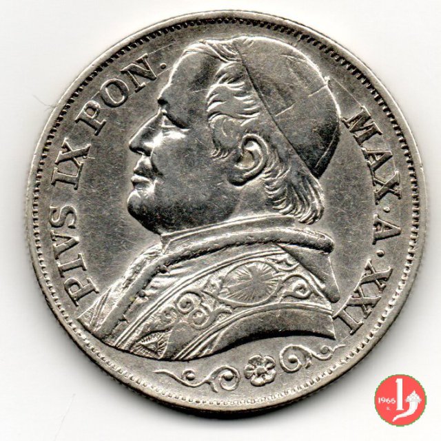 2 lire 1866 (Roma)