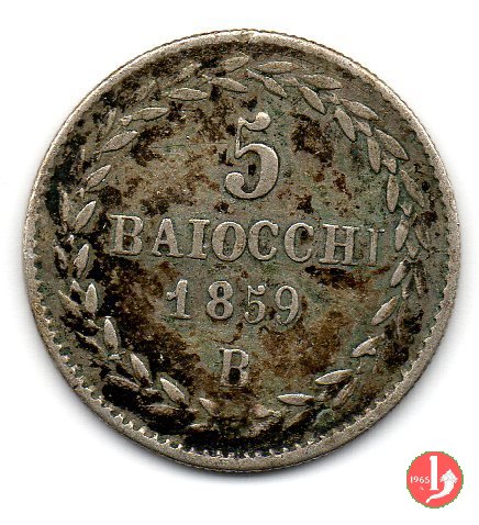 5 baiocchi (Grosso) 1859 (Bologna)