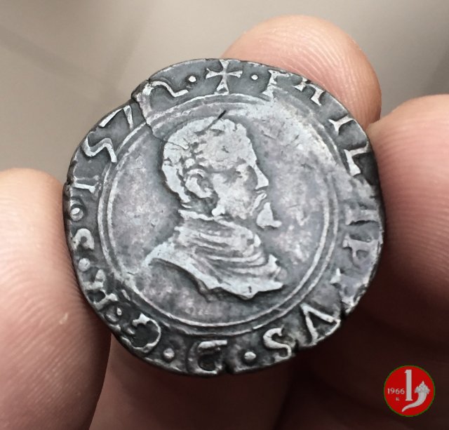 3 tarí (Scudo a losanga sul retro) 1572 (Messina)