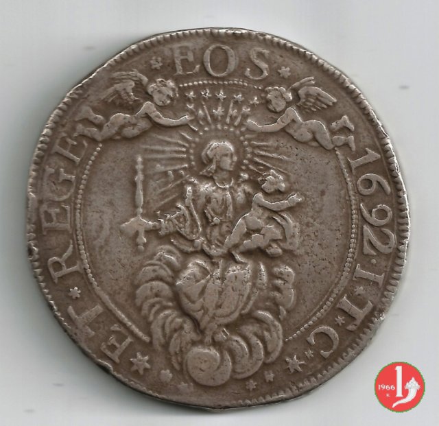 3 scudi (tipo largo) 1692 (Genova)