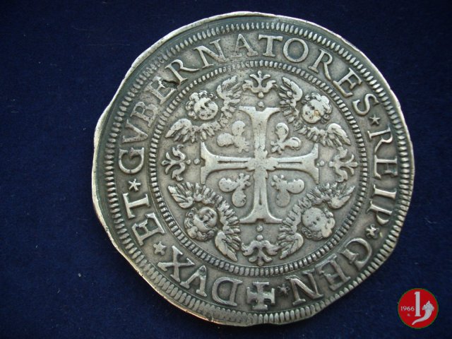 2 scudi (tipo largo) 1653 (Genova)