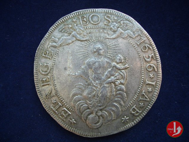 2 scudi (tipo largo) 1656 (Genova)