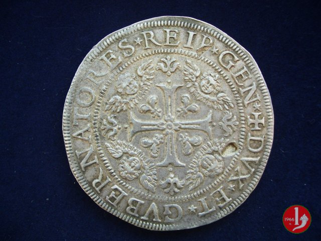 2 scudi (tipo largo) 1656 (Genova)