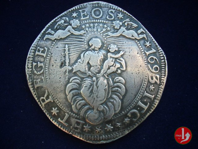 2 scudi (tipo largo) 1693 (Genova)