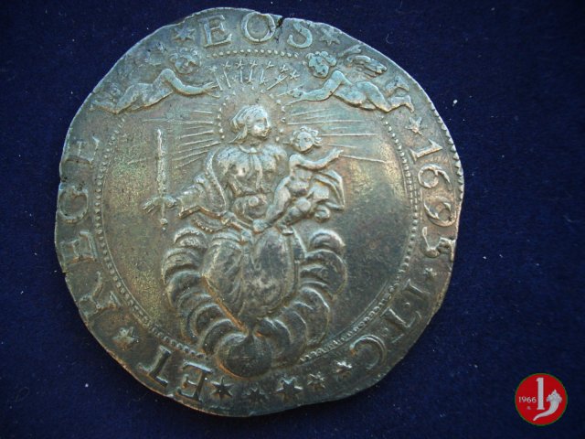 2 scudi (tipo largo) 1695 (Genova)