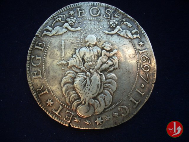 2 scudi (tipo largo) 1697 (Genova)