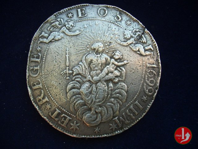 2 scudi (tipo largo) 1699 (Genova)