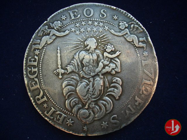 2 scudi (tipo largo) 1712 (Genova)