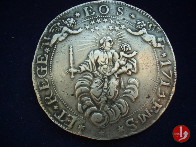 2 scudi (tipo largo) 1713 (Genova)