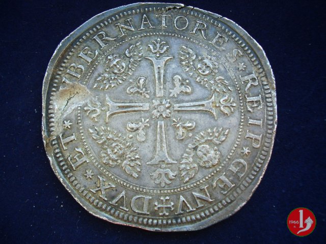 2 scudi (tipo largo) 1717 (Genova)