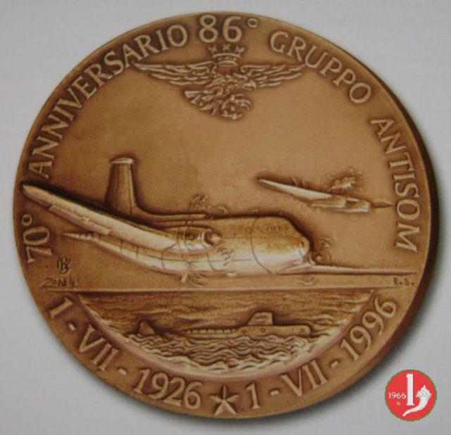 70° Anniversario della fondazione dell'86° Gruppo Antisom 1996