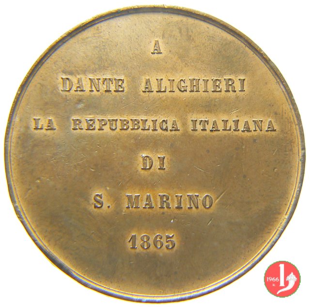 600° Dante Alighieri 1865 1865