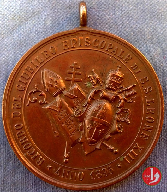 16- Ricordo del Giubileo Episcopale-Stemmi 39mm 1893