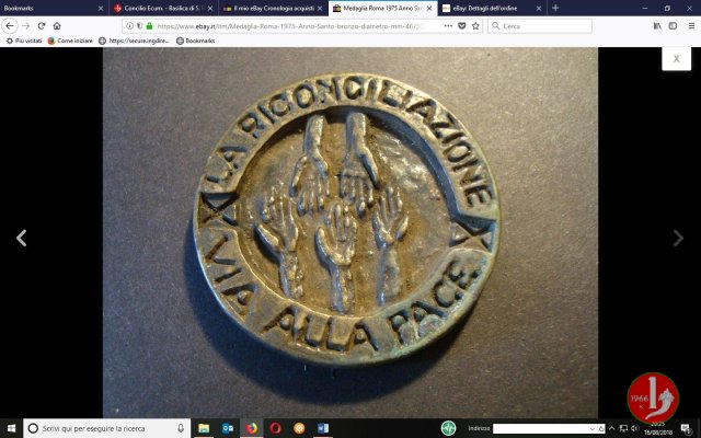 Anno Santo - La Riconciliazione Via alla Pace 46mm 1975