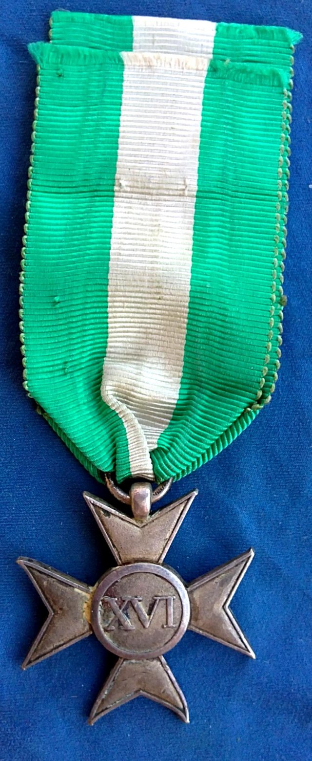 Medaglia per Anzianità di 16 anni di Servizio Militare 1912