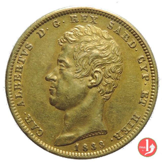 100 lire 1833 (Torino)