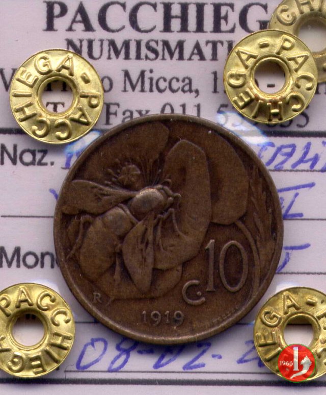 10 centesimi ape 1919 (Roma)