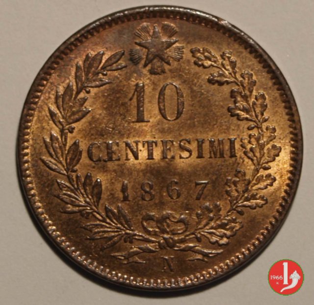 10 centesimi 1867 (Napoli)