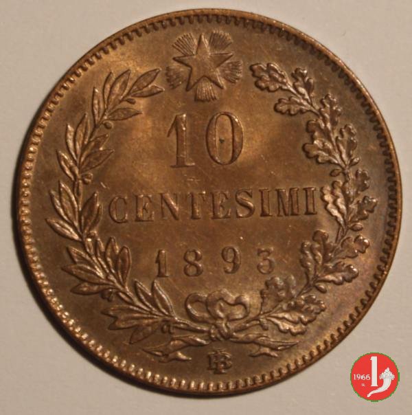 10 centesimi 1893 (Birmingham)