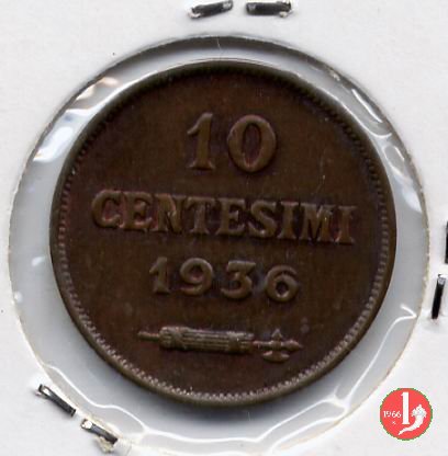 10 centesimi 1936 (Roma)