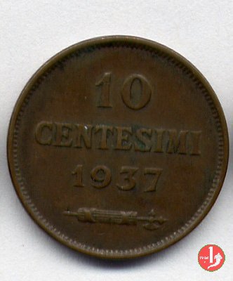 10 centesimi 1937 (Roma)