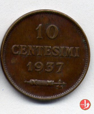 10 centesimi 1937 (Roma)