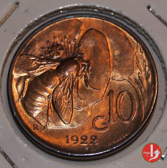 10 centesimi ape 1922 (Roma)