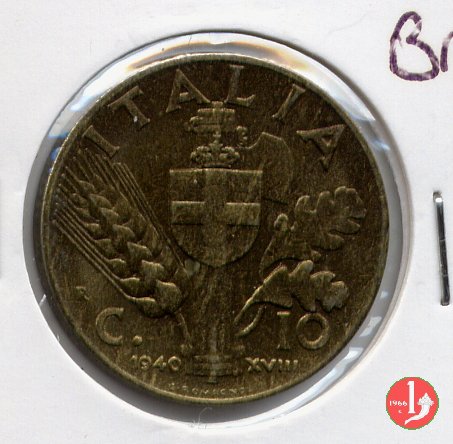 10 centesimi impero bronzital 1940 (Roma)