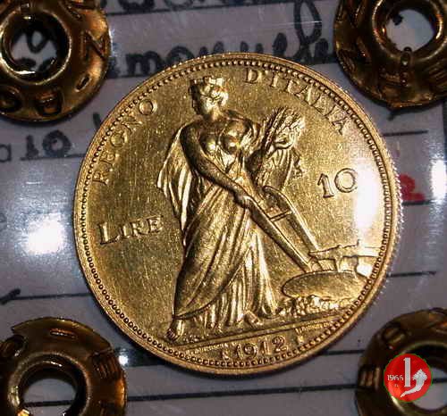 10 lire d'oro aratrice 1912 (Roma)