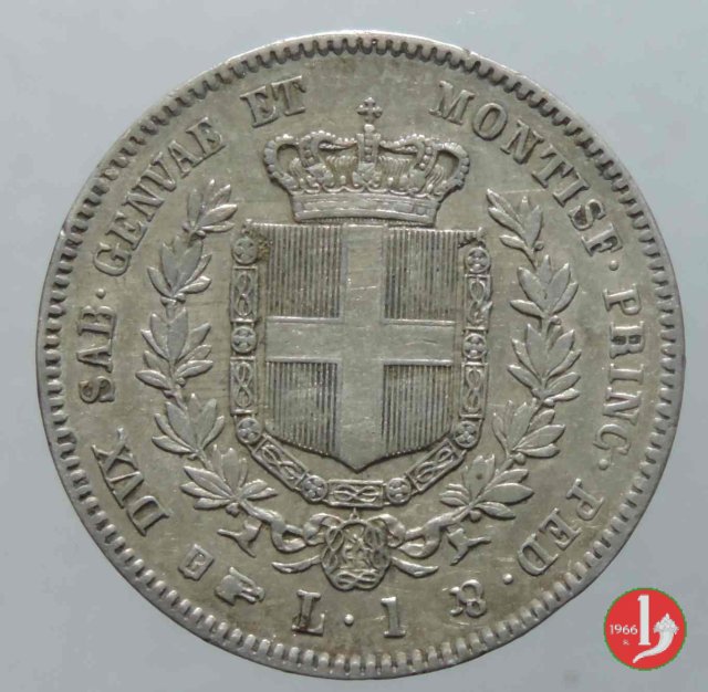 1 lira 1857 (Torino)