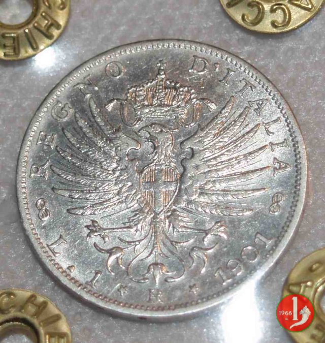 1 lira aquila sabauda 1901 (Roma)