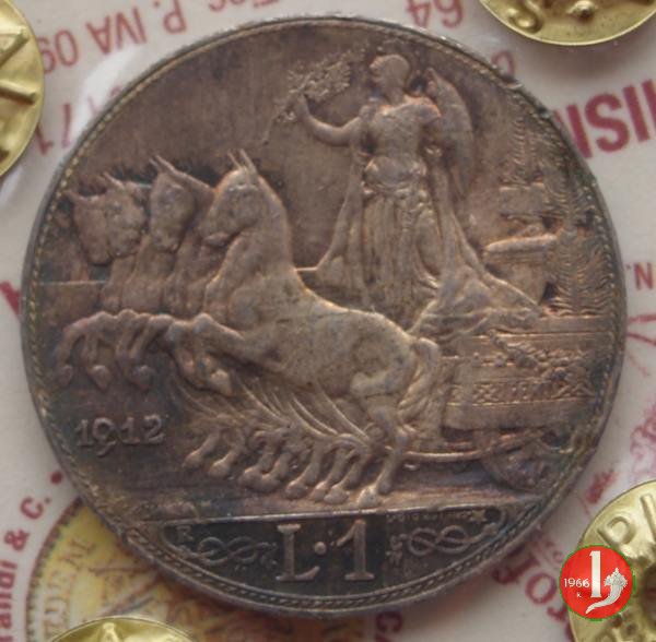 1 lira quadriga veloce 1912 (Roma)