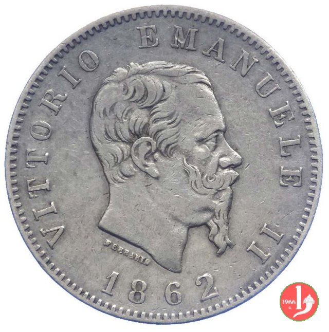 1 lira stemma 1862 (Torino)