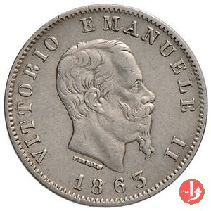 1 lira valore 1863 (Torino)