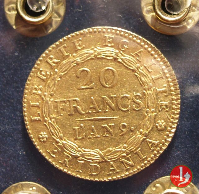 20 Franchi o Marengo 1800-1801 (Torino:Parigi)