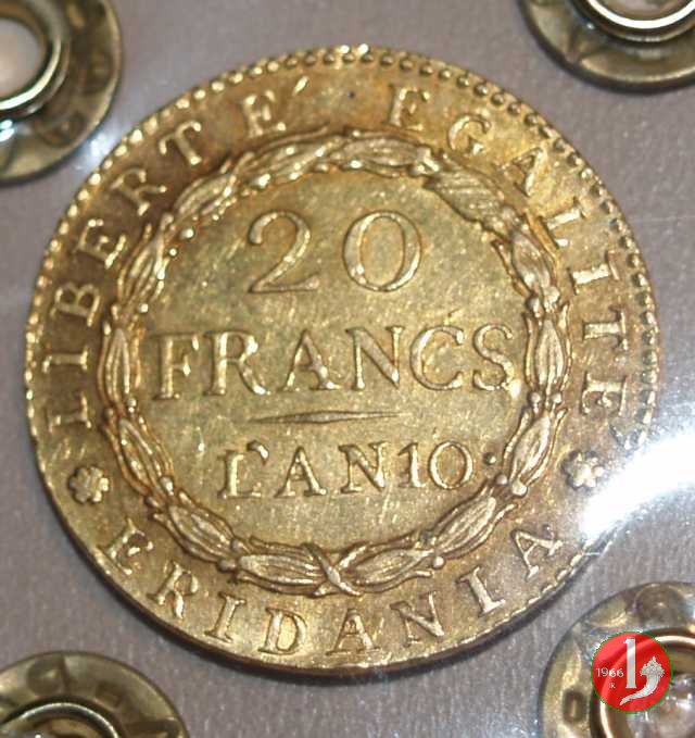 20 Franchi o Marengo 1801-1802 (Torino:Parigi)