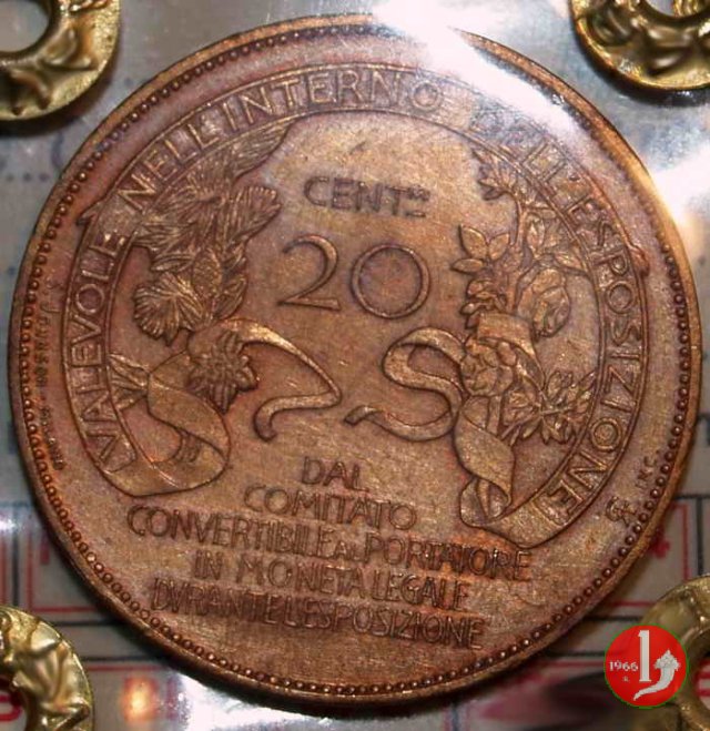 20 centesimi - esposizione di Milano del 1906 1906 (Johnson)