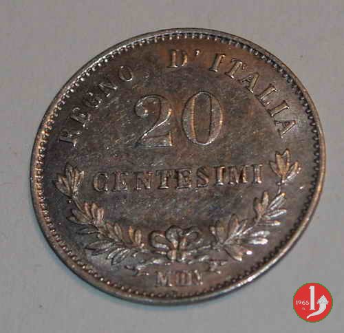 20 centesimi valore 1863 (Milano)