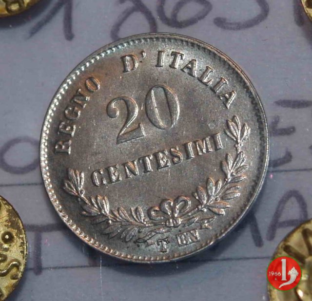 20 centesimi valore 1863 (Torino)