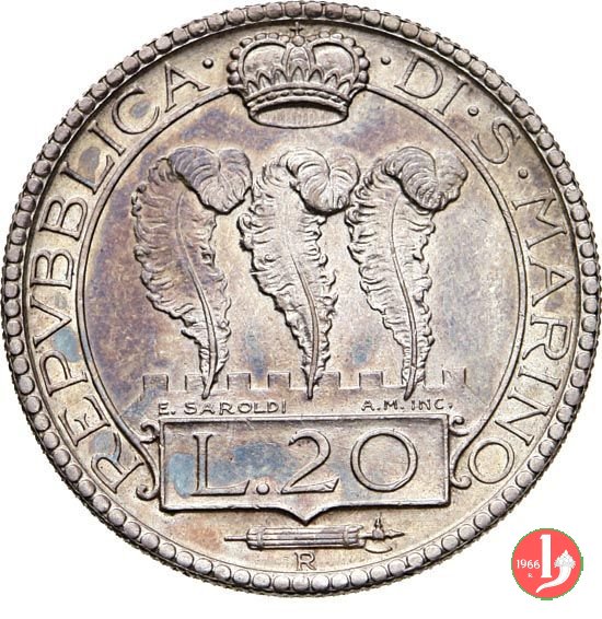 20 lire 1936 (Roma)