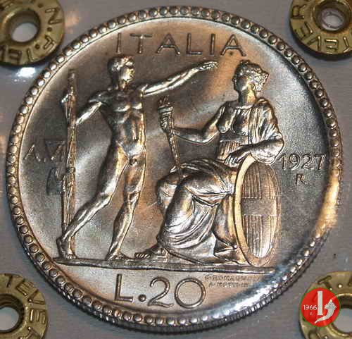 20 lire littore 1927 (Roma)