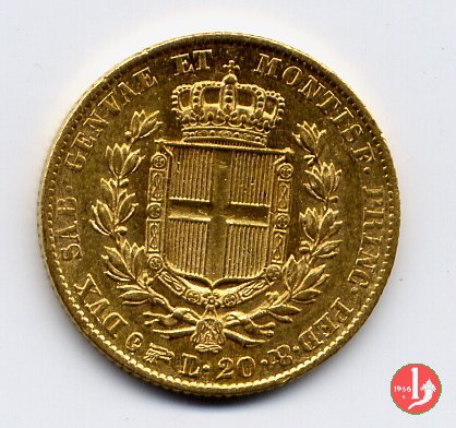 20 lire o Marengo 1834 (Torino)
