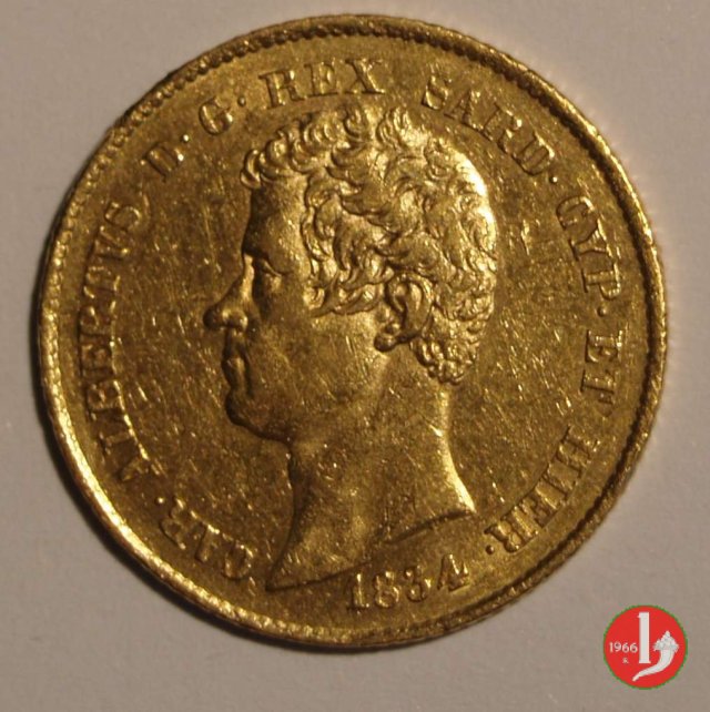 20 lire o Marengo 1834 (Genova)